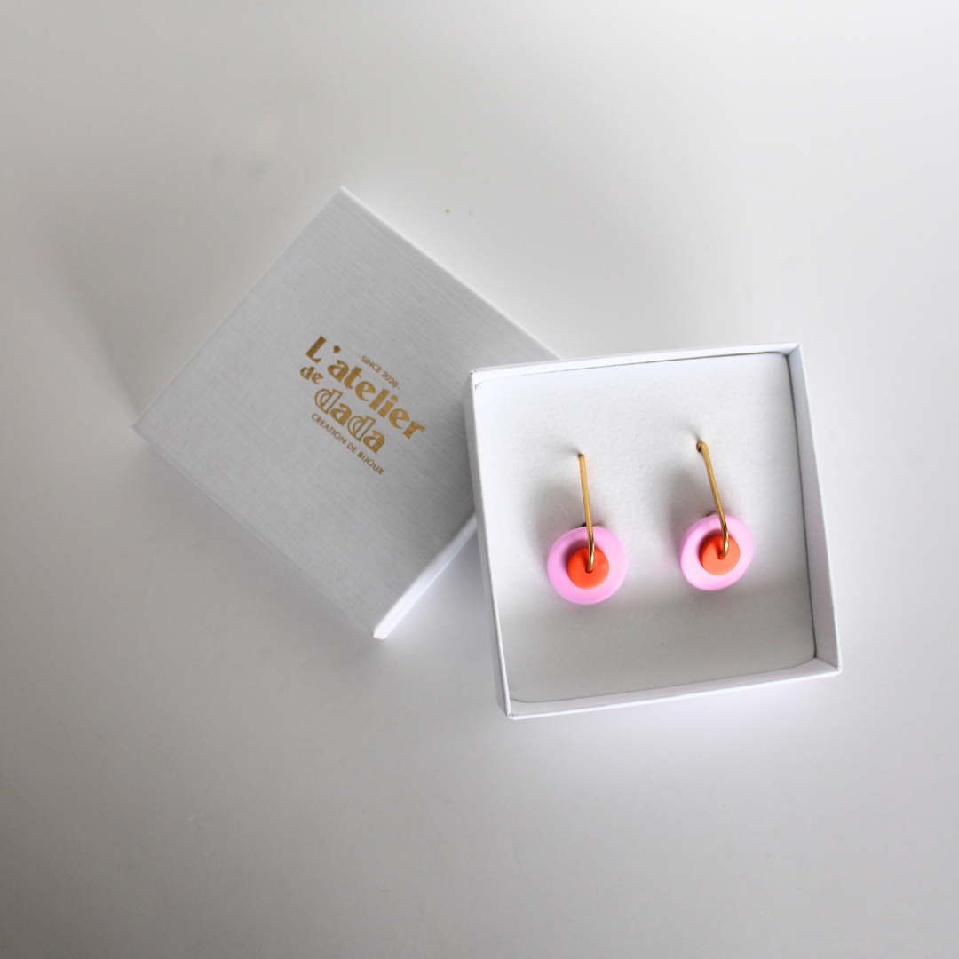 Boucles d'oreilles - Blanche