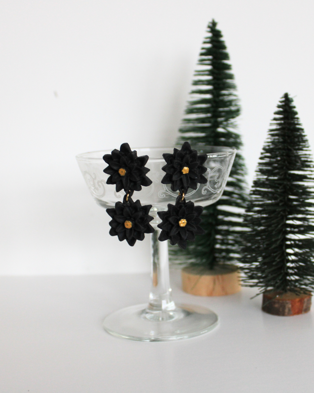 Boucles d'oreilles - Fleurs jumelles