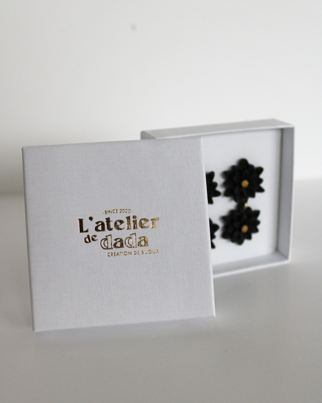 Boucles d'oreilles - Fleurs jumelles